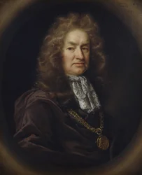 エリアス・アシュモレの肖像（1617-92）イギリスの古物商、1689